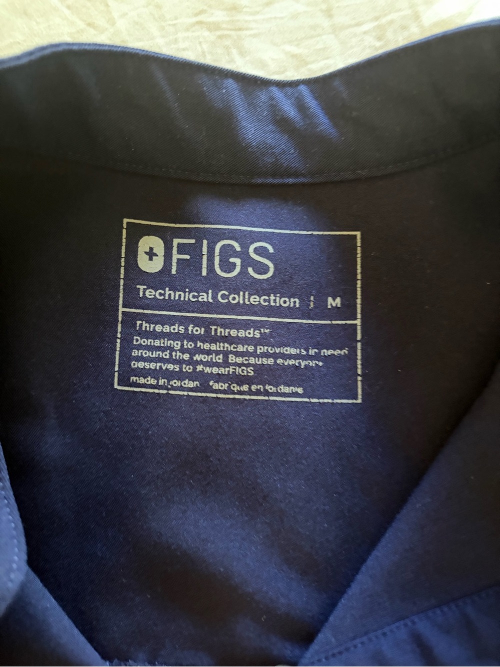 Figs Navy Rafaela Top - Picture 3 of 4